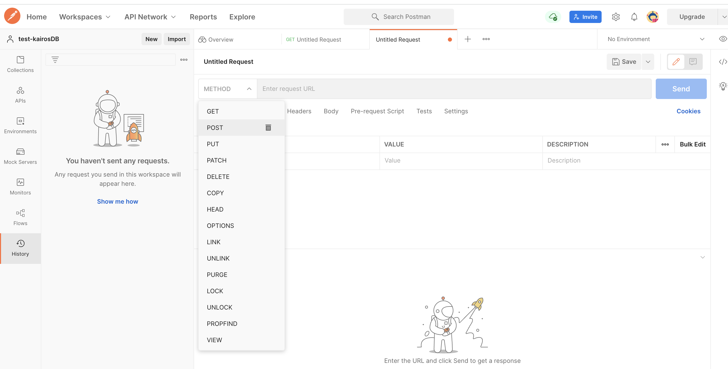 kairosdb request type